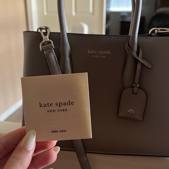 Kate Spade Gray Satchel Bag! FREE SHIPPING - Picture 1 of 8